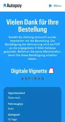 Digitale Streckenmaut Österreich kaufen online Schritt 8