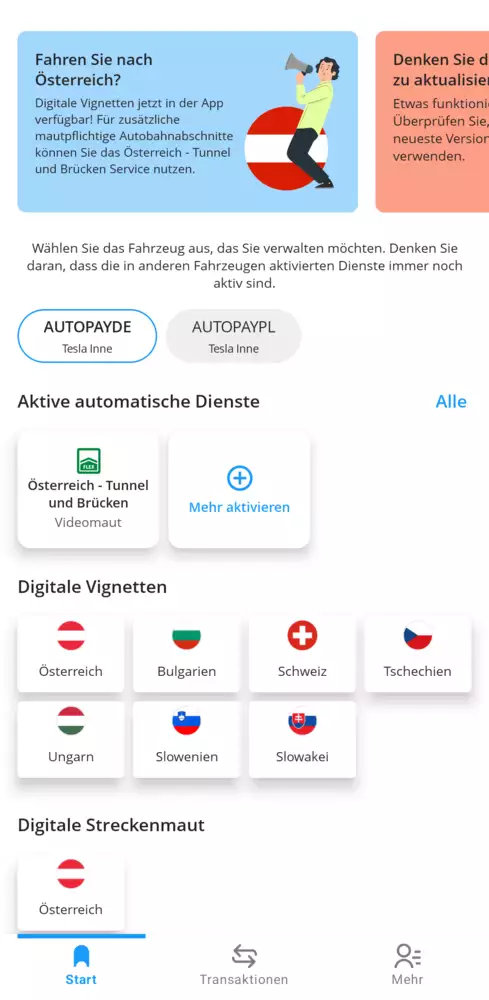 Schritt 2 Autopay kaufe digitale Vignette für die Bulgarien