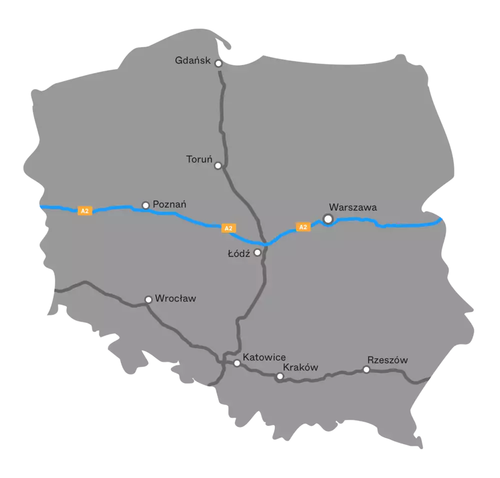 Autobahn A2 Polen - Informationen zu Mautgebühren